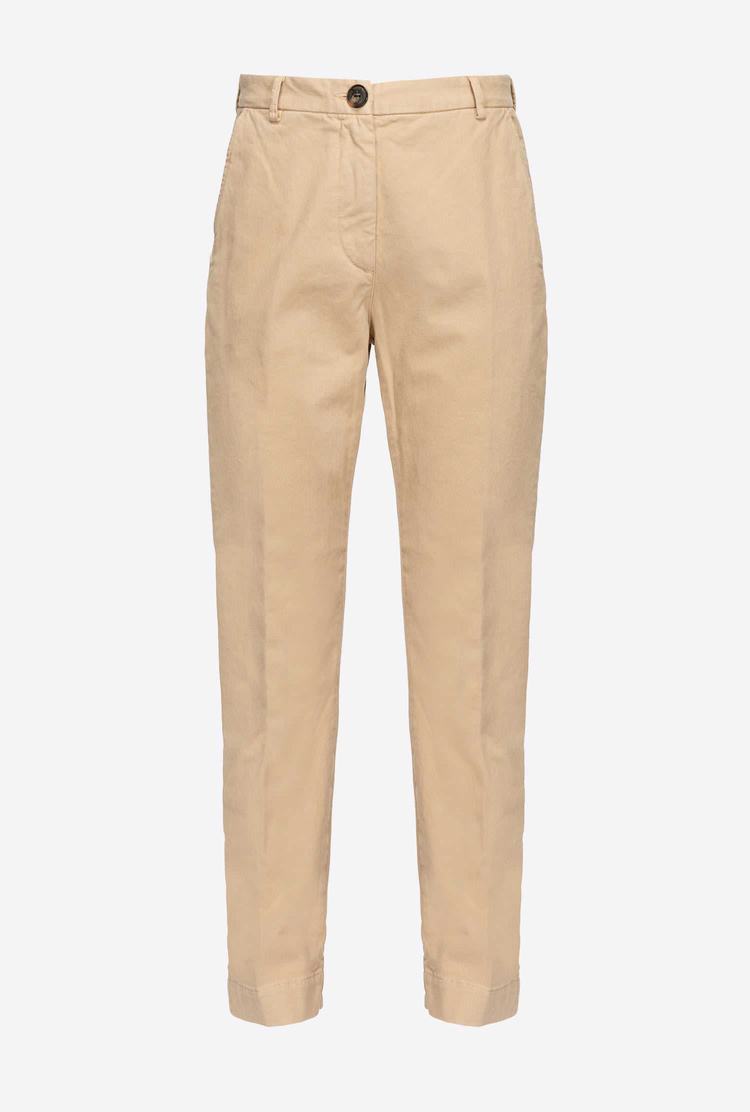 Women's Pinko Chino Pants Beige | Canada-47891329