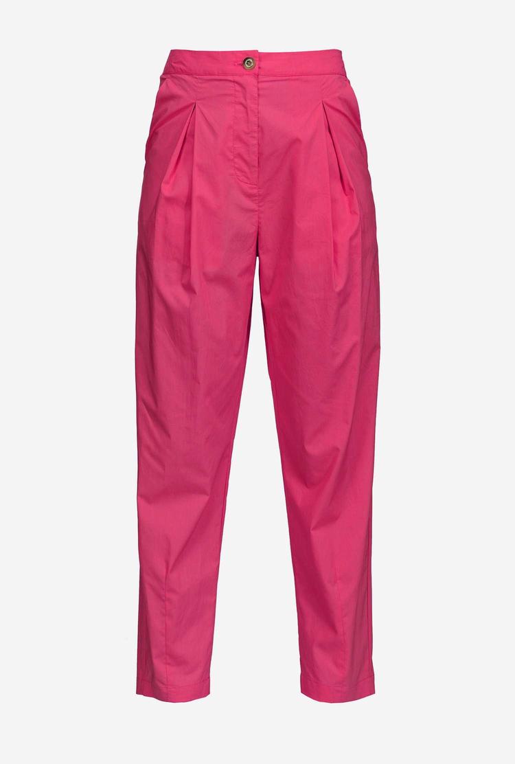 Women's Pinko Darts Pants Burgundy | Canada-01285349