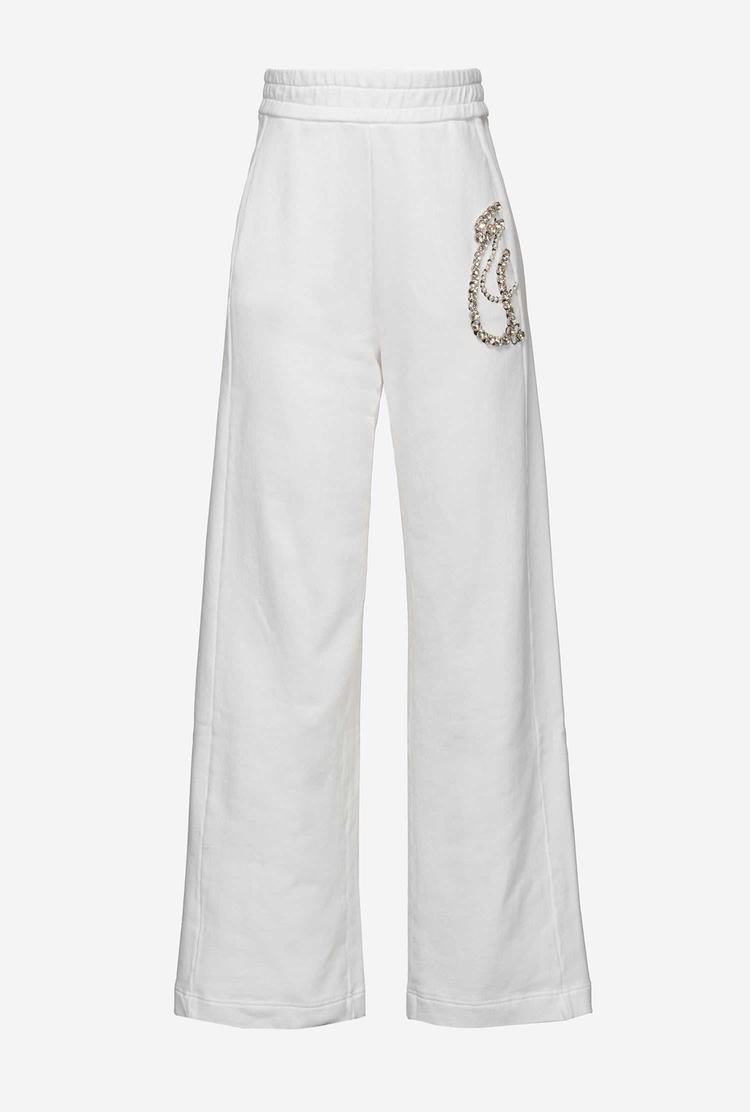 Women's Pinko Diabolik Pants White | Canada-81329079