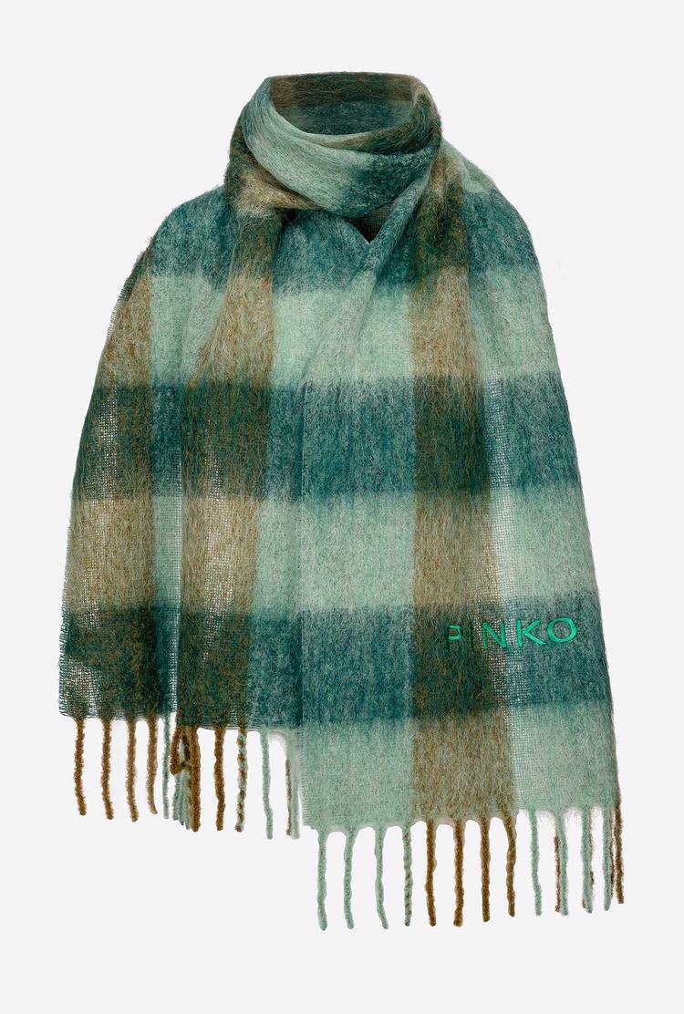Women's Pinko Embroidery Scarves Multicolor Green | Canada-48752619
