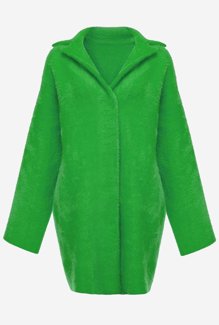 Women's Pinko Faux Fur Cocoon Coats Green | Canada-29470839