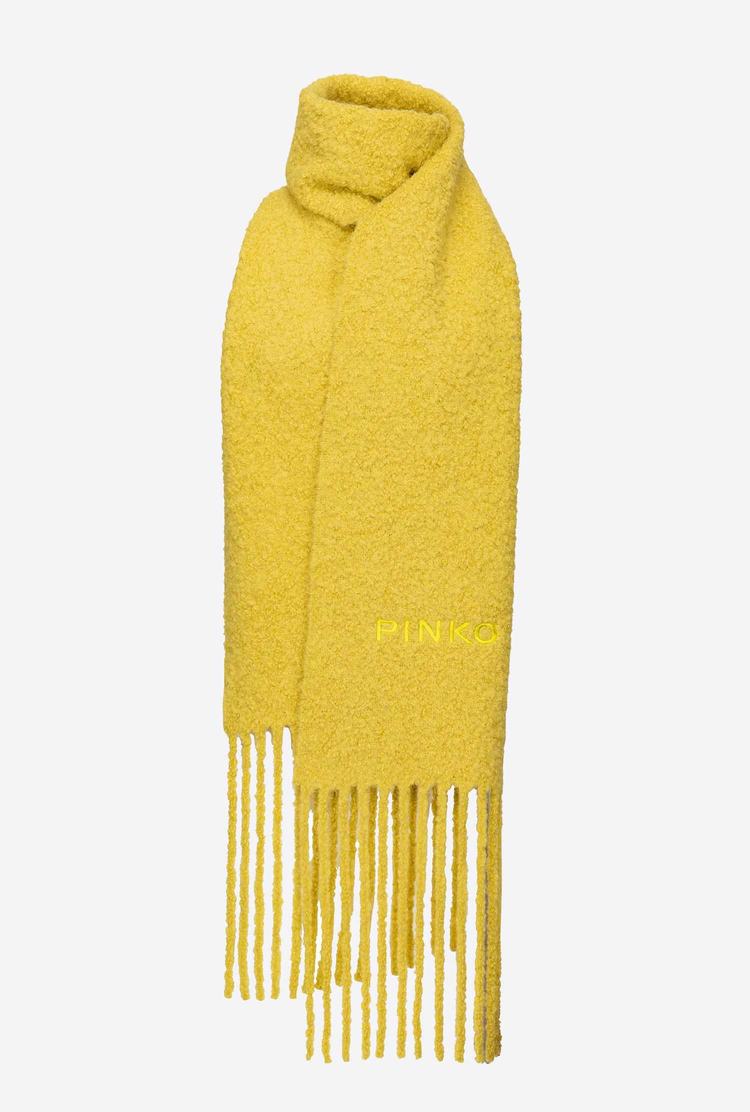 Women's Pinko Fringing Scarves Yellow | Canada-71806439