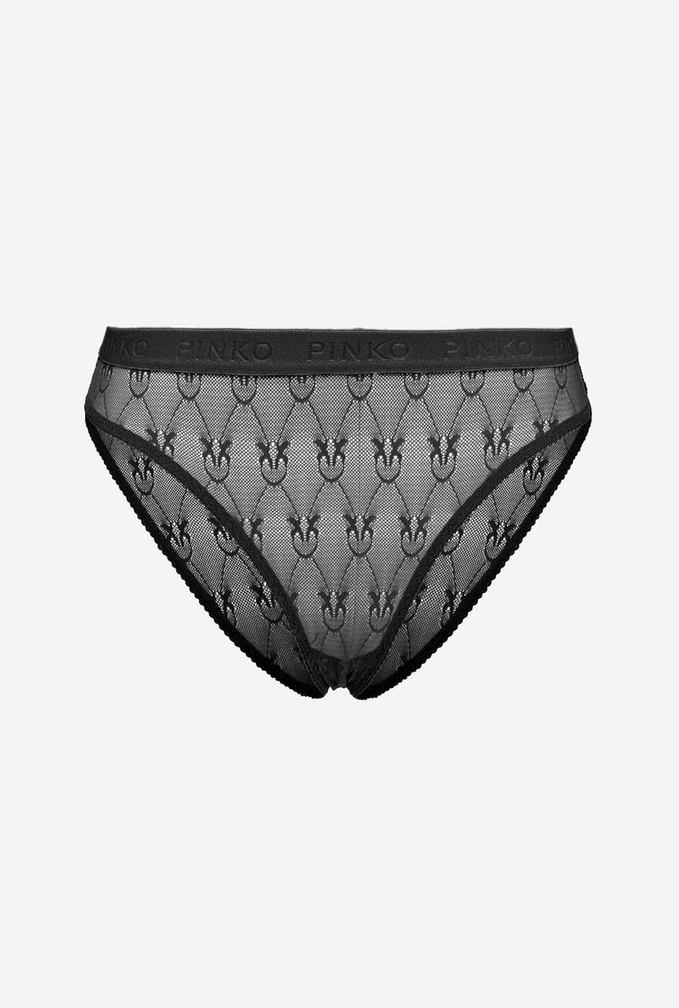 Women's Pinko Lace Slip Lingerie Black | Canada-78063499