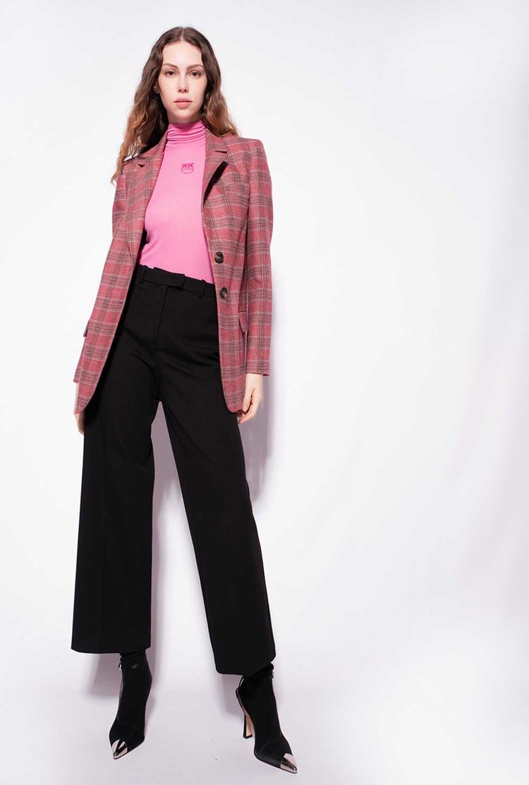 Women's Pinko Loose-fitting Stretch Pants Black | Canada-62910589