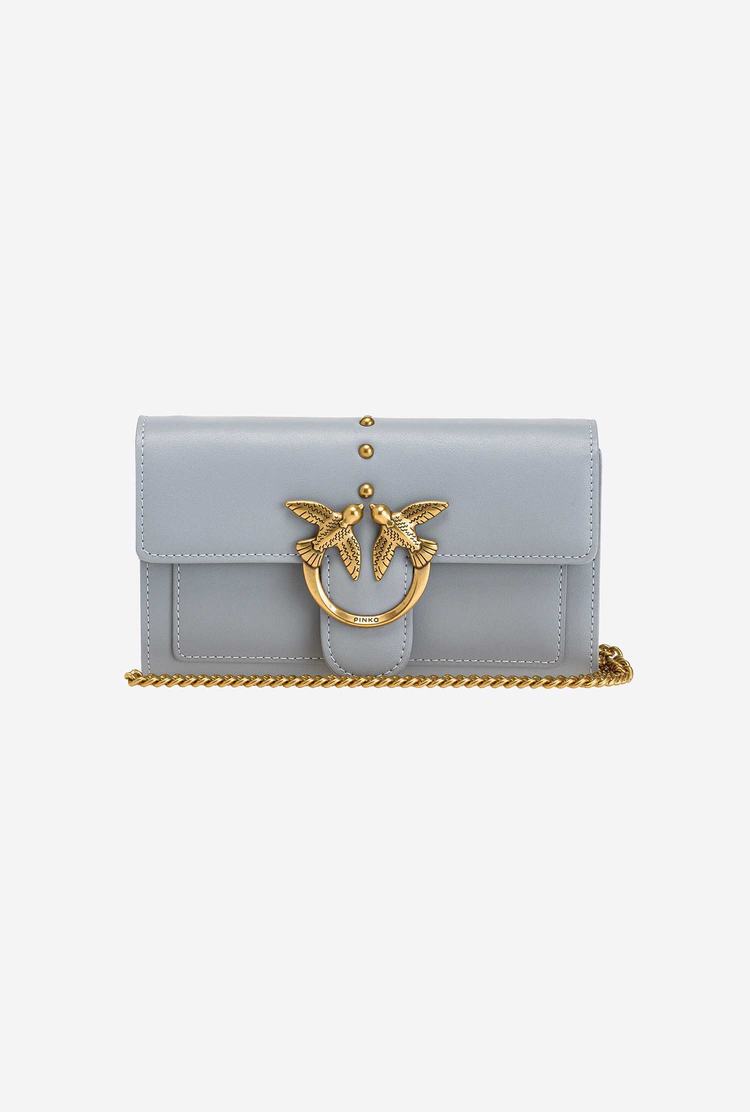 Women's Pinko Love Bag Simply Crossbody Bags Grey Gold | Canada-13578969