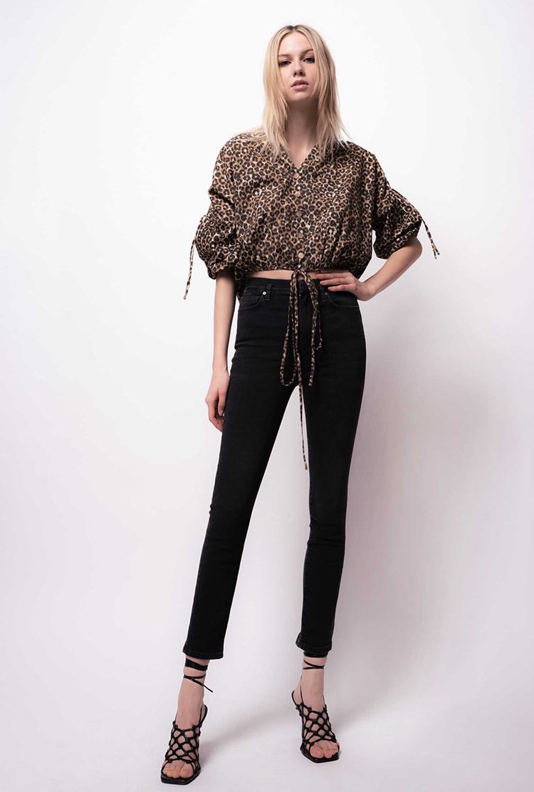 Women's Pinko Love Birds Jeans Black | Canada-24690579
