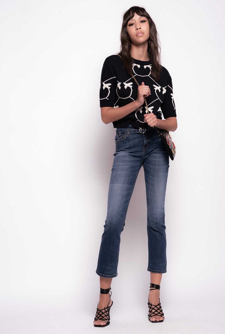 Women's Pinko Love Birds Jeans Blue | Canada-04812379