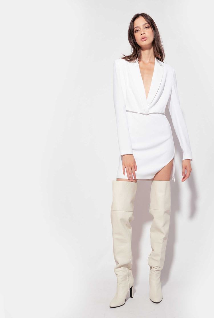 Women's Pinko Mini Dress White | Canada-72956319