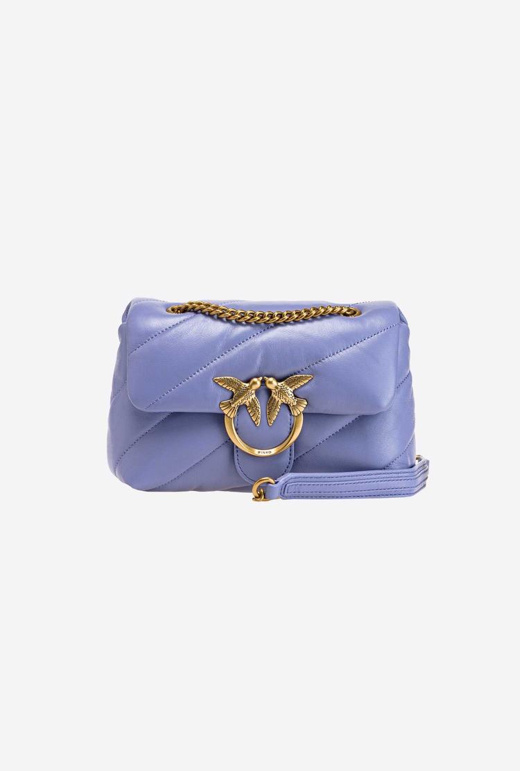 Women's Pinko Mini Love Bag Puff Maxi Quilt Shoulder Bags Lavender Gold | Canada-52037469