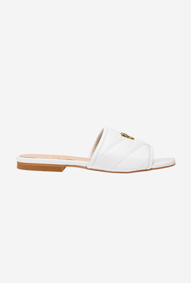 Women's Pinko Nappa Slippers Beige | Canada-53261799