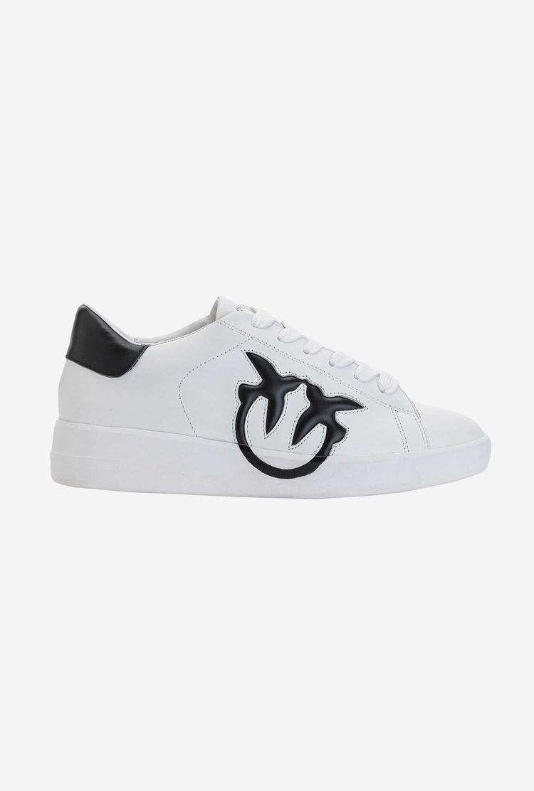 Women's Pinko New Sneakers White/Black | Canada-87910259