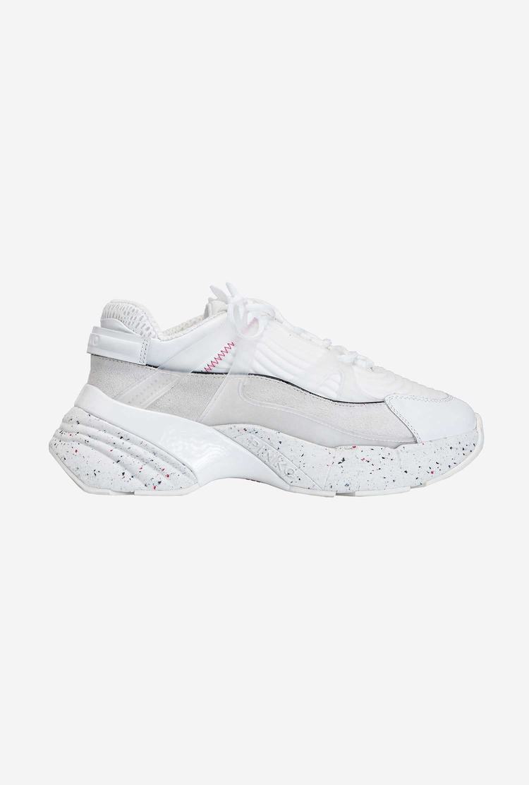 Women's Pinko Oversized Sneakers White | Canada-95261389