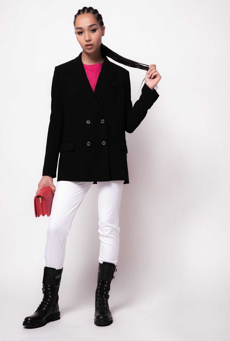 Women's Pinko Oversized Stretch Blazers Black | Canada-69037589