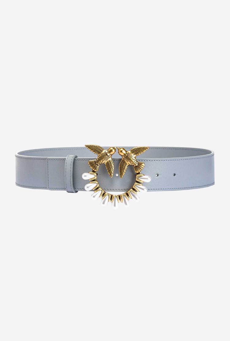 Women's Pinko Pearls Belts Grey Gold | Canada-51679439