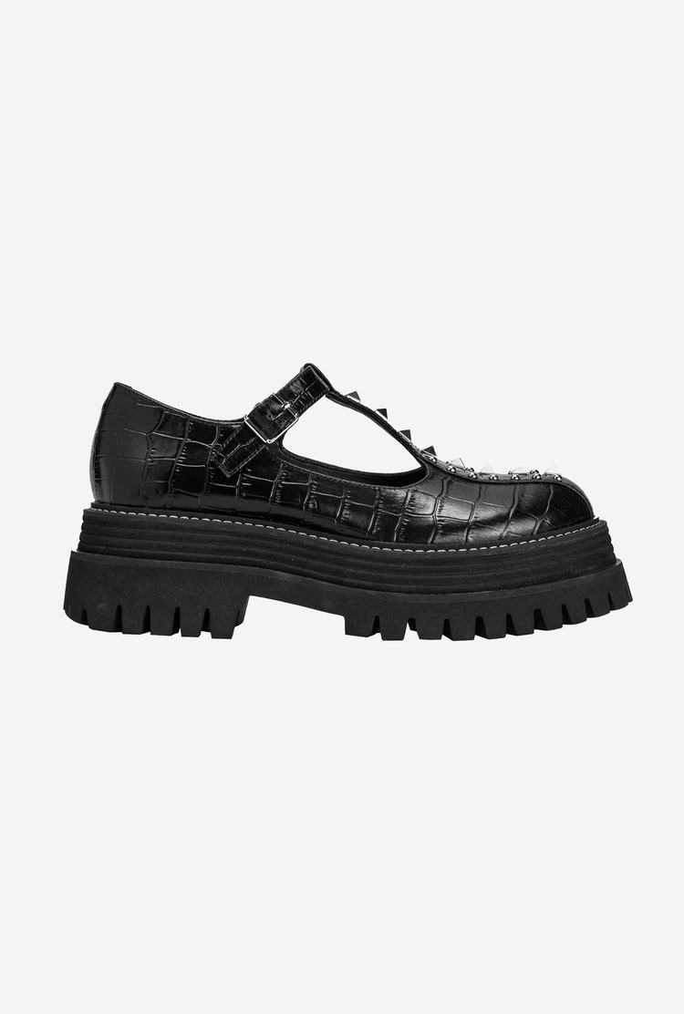 Women's Pinko Platform Sneakers Black | Canada-03249519