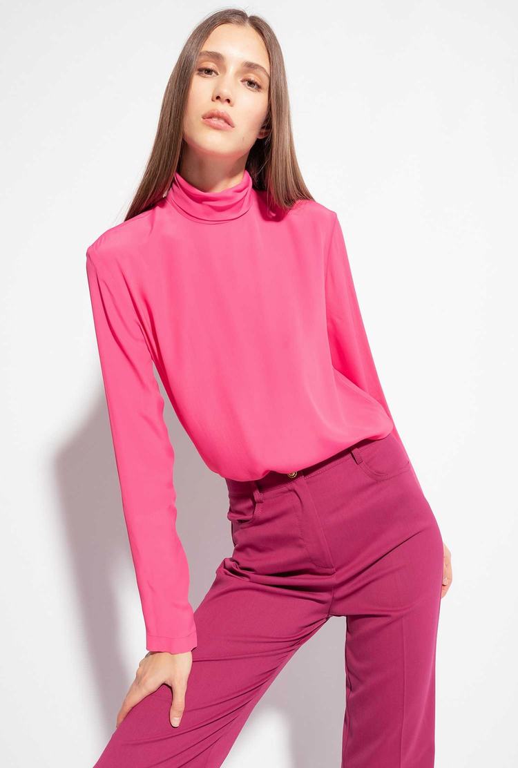 Women's Pinko Polo-neck Shirts Red | Canada-78216059