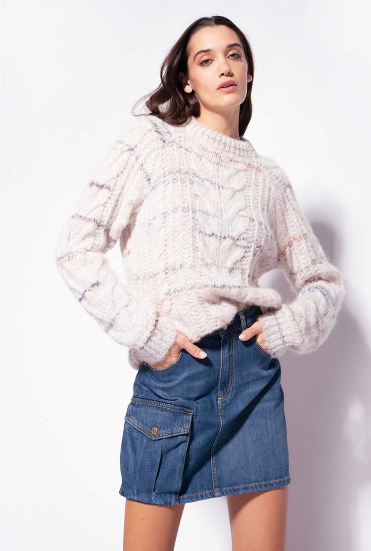 Women's Pinko Printed Mohair Pullover Multicolor | Canada-35290749