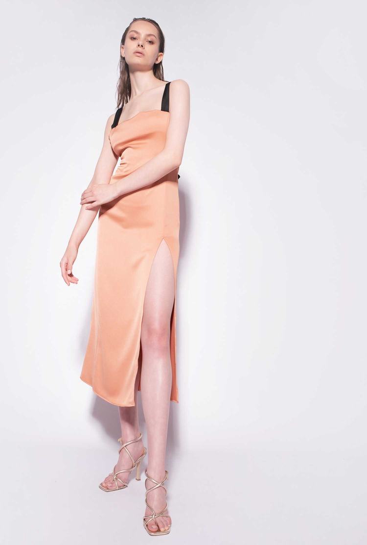 Women's Pinko Satin Slip Dress Light | Canada-12798349