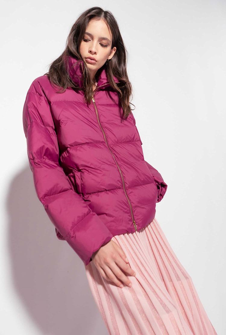 Women's Pinko Short Down Jackets Purple | Canada-80796319
