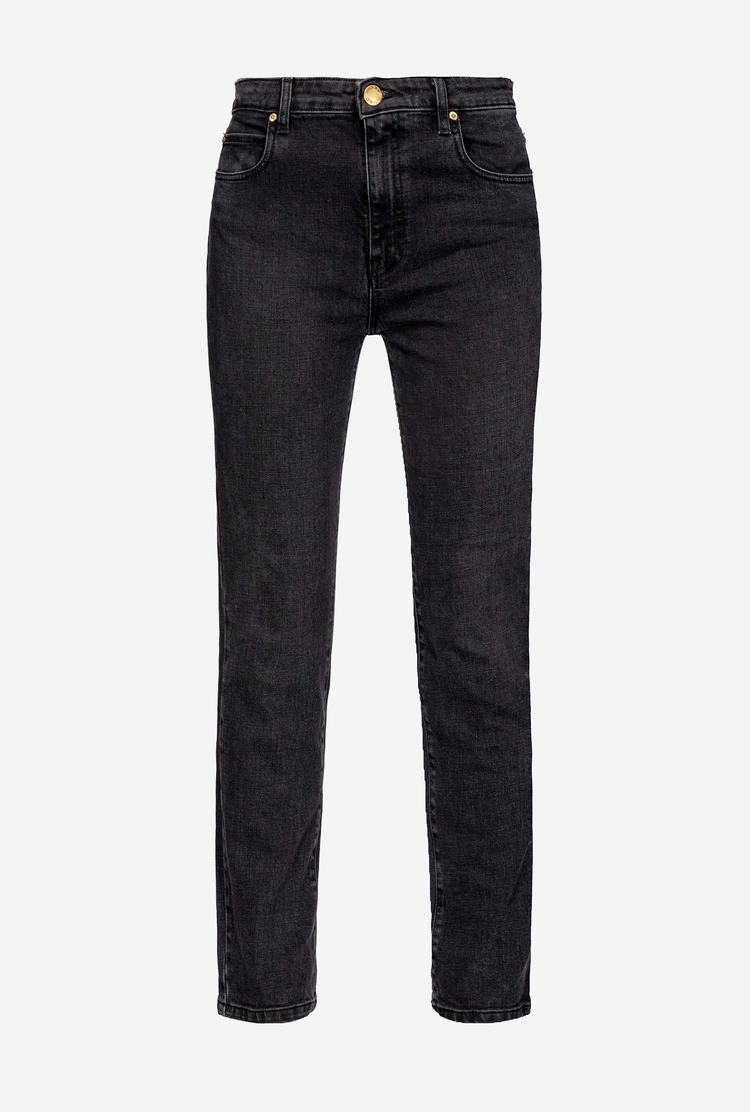 Women's Pinko Skinny Black Denim Jeans Black | Canada-01234799
