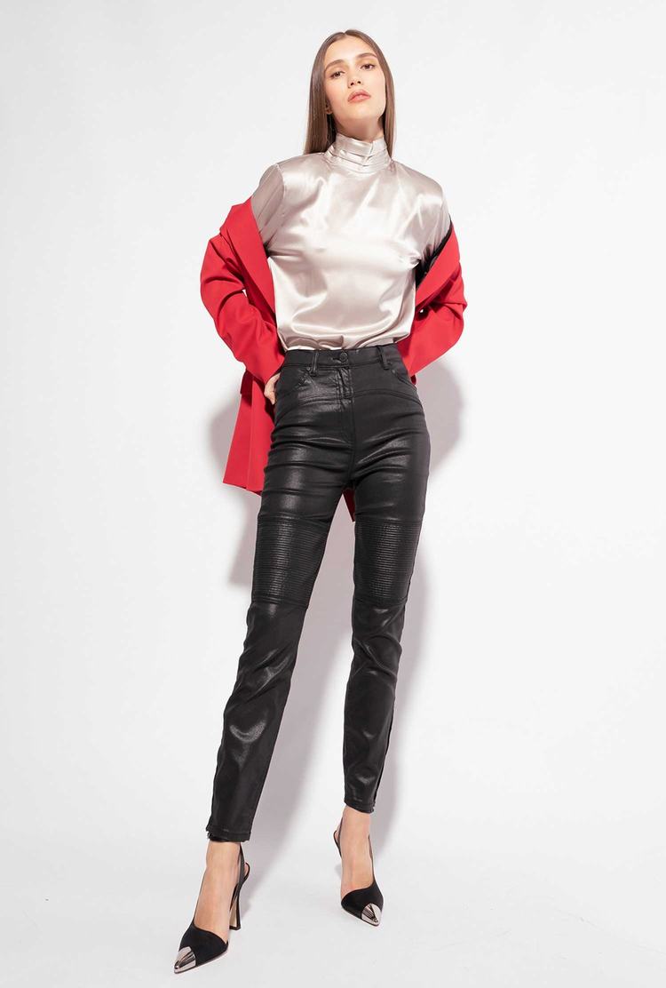 Women's Pinko Skinny Pants Black | Canada-24709839