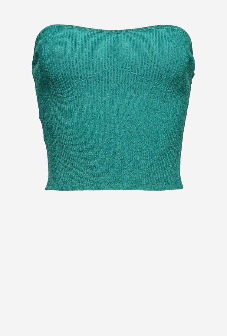 Women's Pinko Strapless Bandeau Green | Canada-50861929