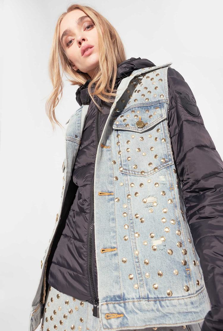 Women's Pinko Studs Vest Blue | Canada-49085639