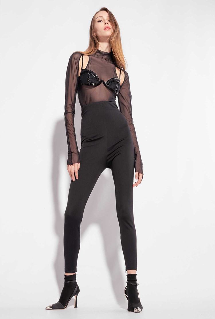 Women's Pinko Technical Pants Black | Canada-15867309