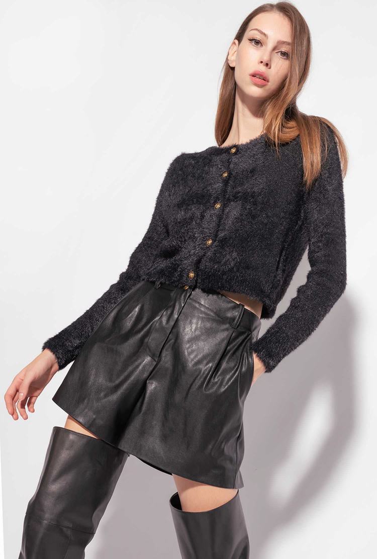 Women's Pinko Teddy Cardigan Black | Canada-40136259