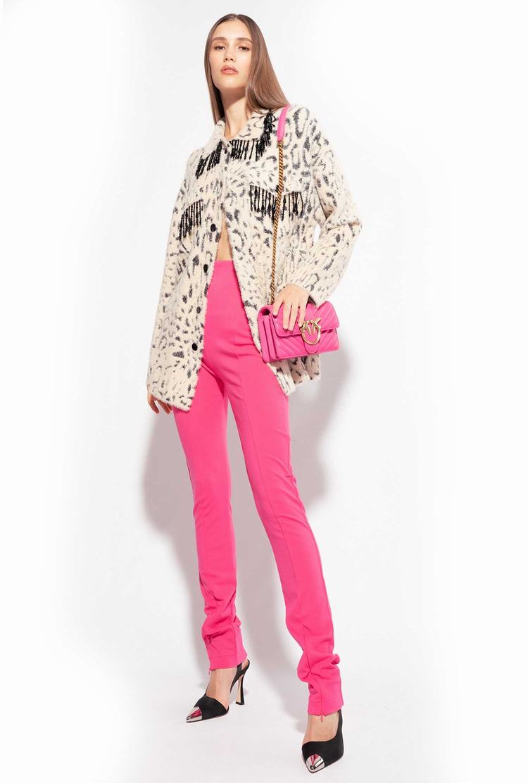 Women's Pinko Zip Pants Red | Canada-60142959