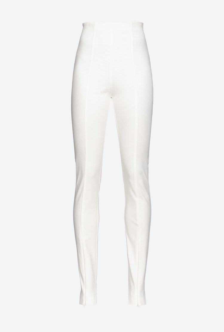 Women's Pinko Zip Pants White | Canada-03541969